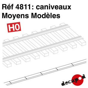 Caniveaux moyens modèles HO Decapod 4811-Maketis
