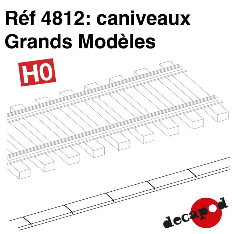 Caniveaux grands modèles HO Decapod 4812-Maketis