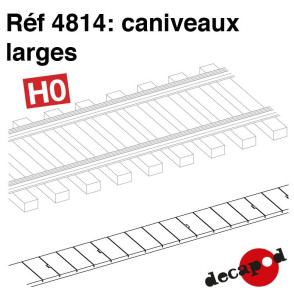 Caniveaux larges HO Decapod 4814-Maketis