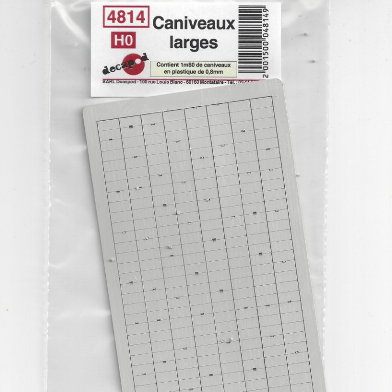 Caniveaux larges HO Decapod 4814-Maketis Caniveaux larges HO Decapod 4814-Maketis
