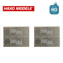 Cadre porte étiquette avec grille ouvrante type Unifié à partir années 50 8 pcs HO Haxo Modèle HM44134 - Maketis