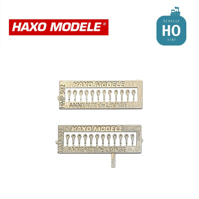 Anneaux de levage loco diesel ou autres 12 pcs HO Haxo Modèle HM44109  - Maketis
