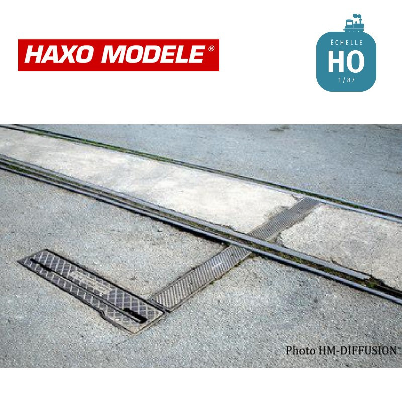 Levier d'aiguillage SEI encastré spécial embranchement industriel 2 pcs HO Haxo Modèle HM45055 - Maketis