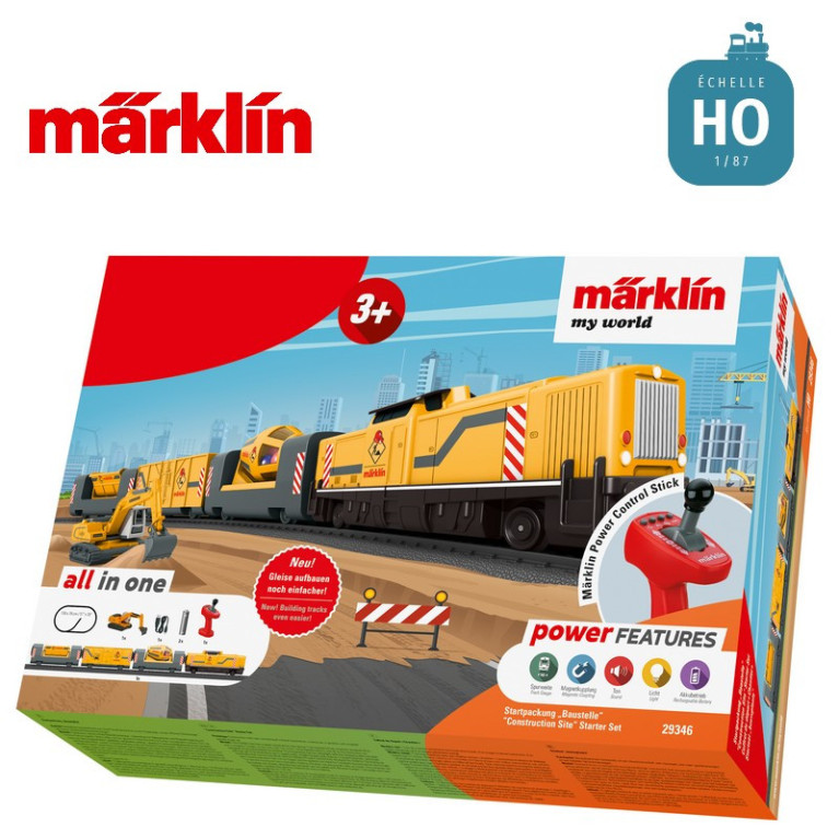 Coffret de départ Märklin "My world" Chantier HO 29346 - Maketis Coffret de départ Märklin "My world" Chantier HO 29346 - Maketis
