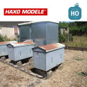 Caisse à piles petit modèle 2 pcs HO Haxo Modèle HM45005 - Maketis