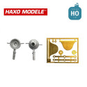 Projecteur complément pylône ou sur bâtiments 2 pcs HO Haxo Modèle HM45020 - Maketis
