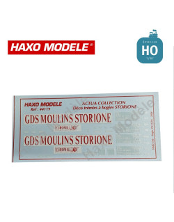 Déco céréaliers à bogie "Grands Moulins Storione" HO Haxo Modèle HM44119