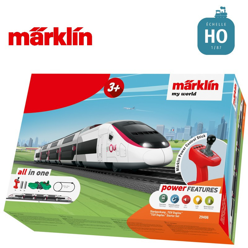 Coffret de départ "my world" TGV Duplex HO Märklin 29406 - Maketis