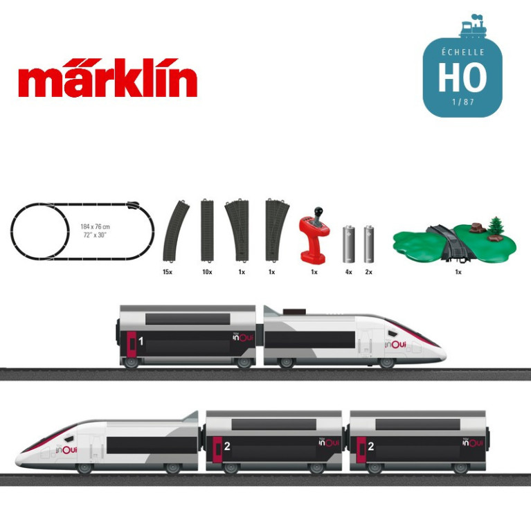 Coffret de départ "my world" TGV Duplex HO Märklin 29406 - Maketis