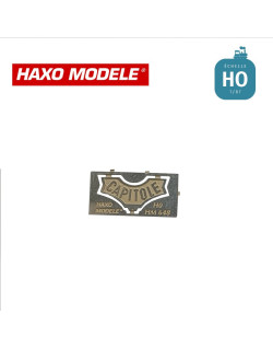 Plaque frontale CAPITOLE ancienne HO Haxo Modèle HM44163  - Maketis