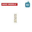Panneau fixe "S" sifflet avec catadioptre 2 pcs HO Haxo Modèle HM45030 - Maketis