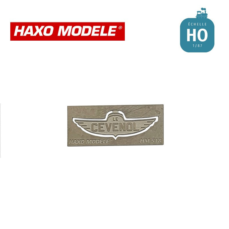 Plaque frontale Cévenol pour autorail X2400 X2800 HO Haxo Modèle HM44159 - Maketis