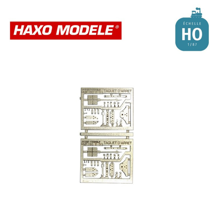 Taquet d'arrêt 2 pcs HO Haxo Modèle HM45018  - Maketis