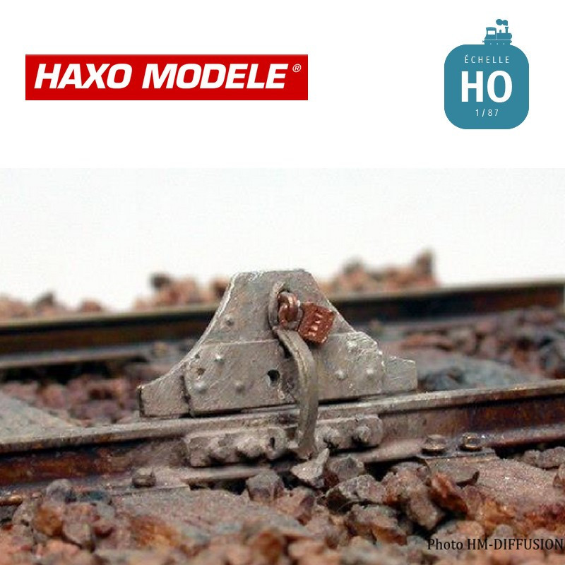 Taquet d'arrêt 2 pcs HO Haxo Modèle HM45018 - Maketis
