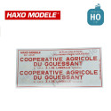 Déco céréaliers à bogie "Coopérative Agricole du Gouessant" HO Haxo Modèle HM44120 - Maketis