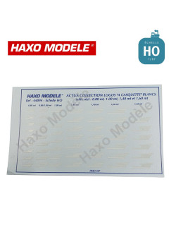 Planche logos SNCF à caquette blanc Ep V HO Haxo Modèle HM44094 (Fin de série)  - Maketis