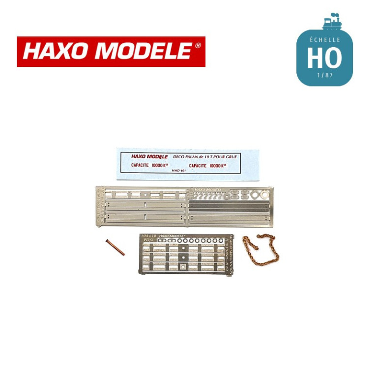 Palonnier manutention 10 t (portique HM45002) HO Haxo Modèle HM45003  - Maketis