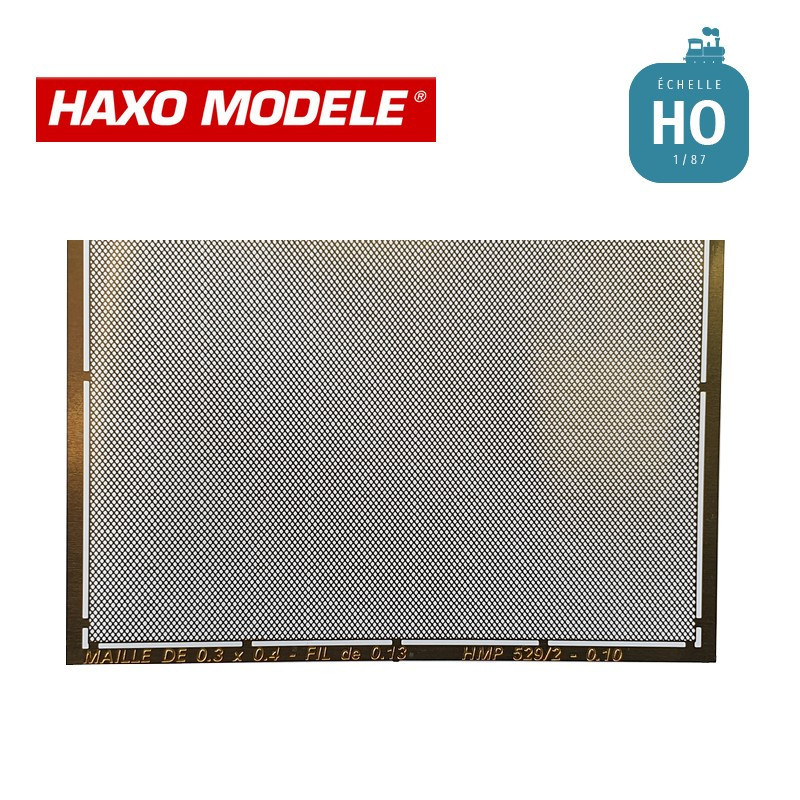 Grillage maille losange 0.30 x 0,4mm fil 0.13mm HO Haxo Modèle HM00180