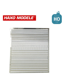 Assortiment bandes rivetées divers diamètres et largeurs en maillechort HO Haxo Modèle HM00183 - Maketis