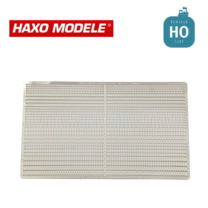 Assortiment bandes rivetées divers diamètres et largeurs en maillechort HO Haxo Modèle HM00183  - Maketis