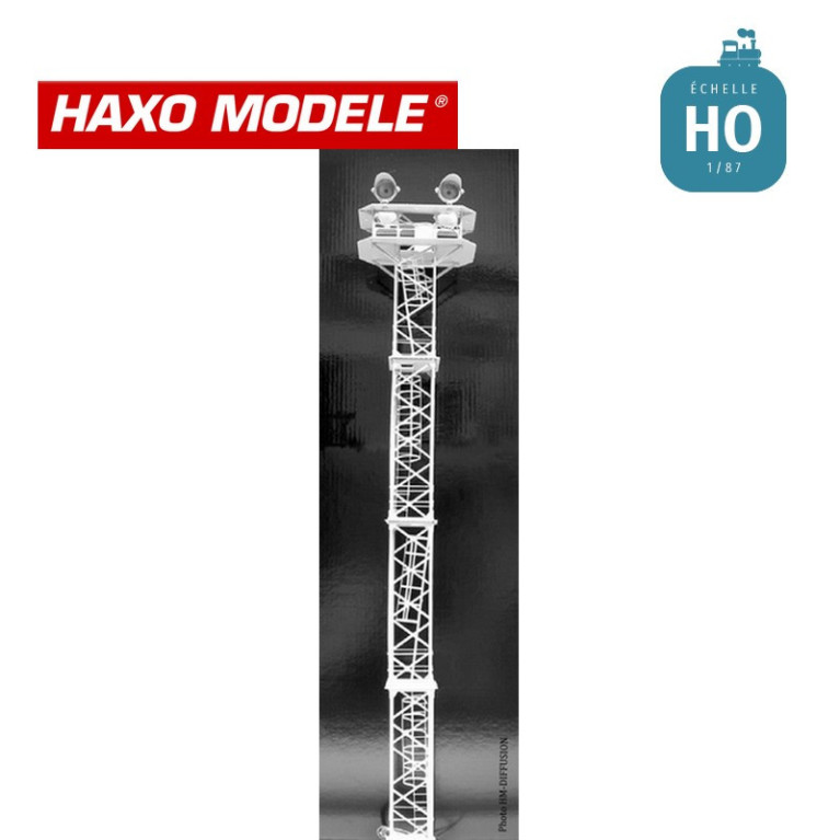 Pylône d'éclairage unifié dépôt ou gare marchandise HO Haxo Modèle HM45014  - Maketis