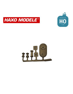 Cabestan électrique + 2 poupées mobiles HO Haxo Modèle HM45023-Maketis
