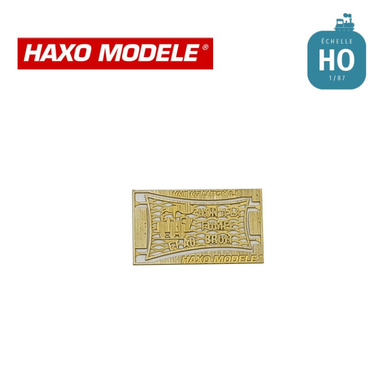 Panneau spécial dépôt NON à la FUMEE et au BRUIT HO Haxo Modèle HM45028  - Maketis