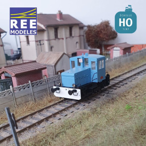 Locotracteur Diesel Y 2126 Industriel bleu traverses blanches SNCF EP IV-V-VI Digital son HO REE MB-149S