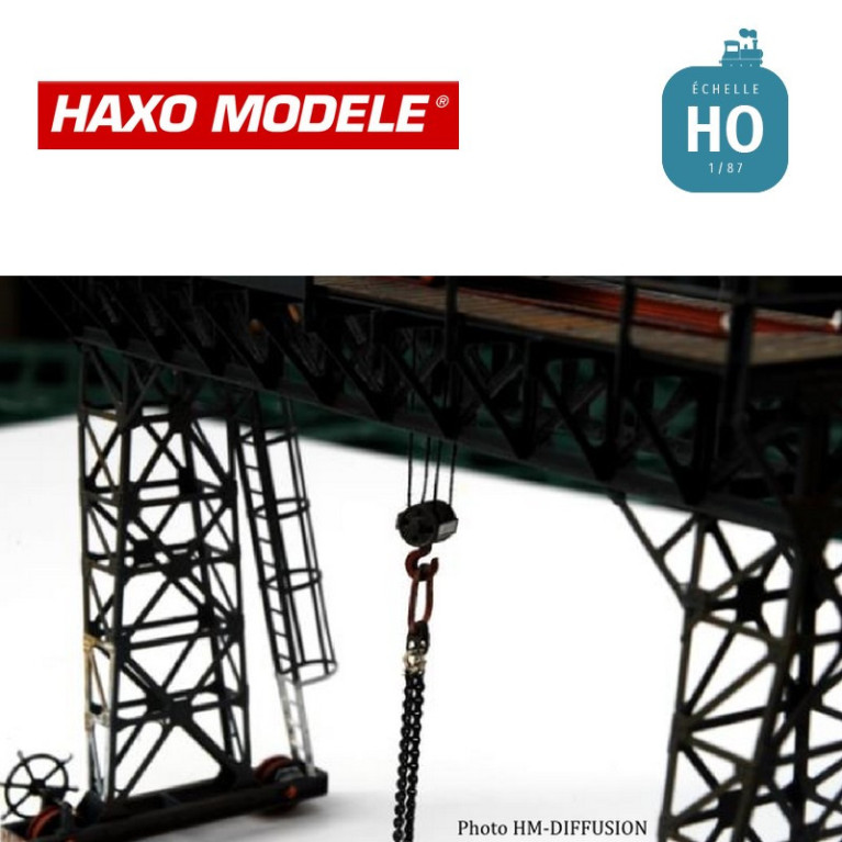 Portique de manutention de 10 tonnes HO Haxo Modèle HM45002  - Maketis