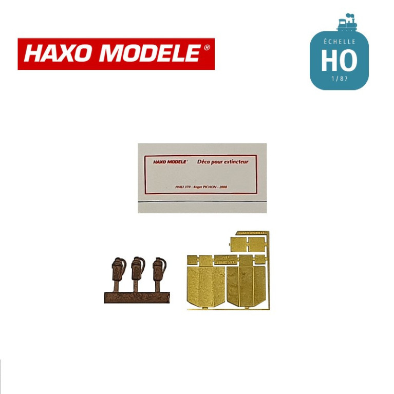 Extincteurs et abris 3 pcs HO Haxo Modèle HM45050  - Maketis