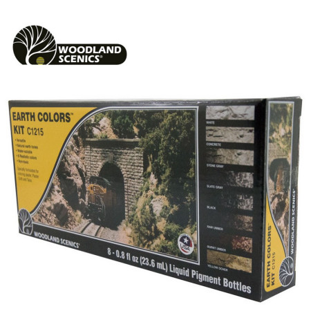 Kit de couleur pour reliefs Woodland Scenics C1215 - Maketis Kit de couleur pour reliefs Woodland Scenics C1215 - Maketis