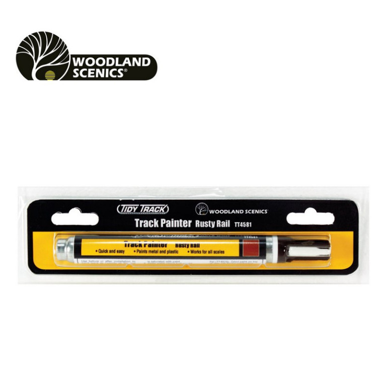Feutre de peinture pour rails couleur rouille claire Woodland Scenics TT458-Maketis Feutre de peinture pour rails couleur rouille claire Woodland Scenics TT458-Maketis