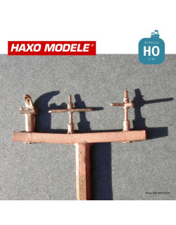 Renvoi d'angle ou rattrapage d'alignement transmission rigide HO Haxo Modèle HM45037