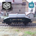 Wagon laitier châssis noir caisse verte citerne "inox" Société Laitière Maggi SNCF Ep IIIab HO Novateur Modèles 50001 - Maketis