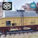 Wagon laitier rouge UIC caisse "beurre frais" citerne "inox" SNCF Ep IIId/IV HO Novateur Modèles 50010 - Maketis