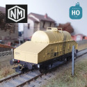 Wagon laitier châssis brun caisse et citerne "beurre frais" SNCF Ep IIIcd HO Novateur Modèles 50008 - Maketis