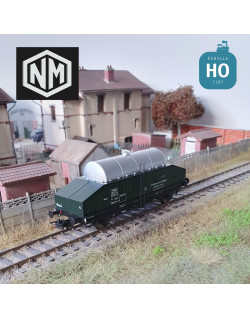 Wagon laitier châssis noir caisse verte citerne "inox" Société Laitière Maggi SNCF Ep IIIab HO Novateur Modèles 50002