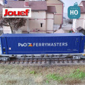 Wagon multimodal Sgss et conteneur 45' "P&O Ferrymasters" F-NOVA Ep VI HO Jouef HJ6240 - Maketis