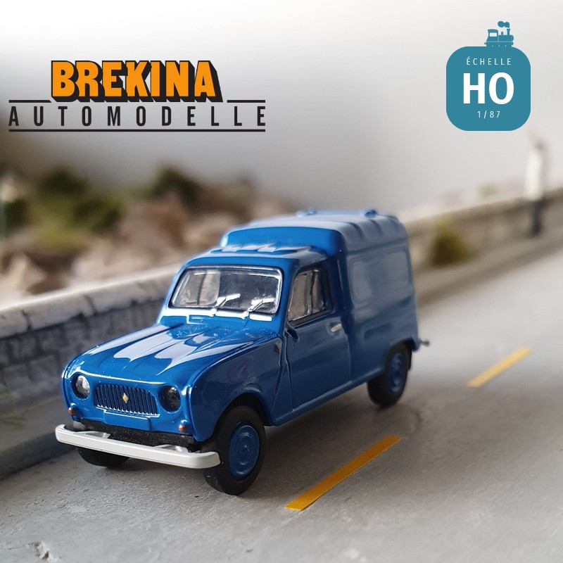 Renault 4L fourgonnette 1961 bleue HO Brekina 2401 - Maketis