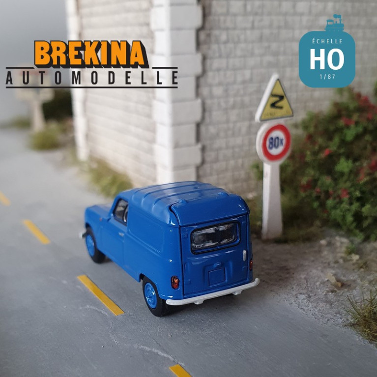 Renault 4L fourgonnette 1961 bleue HO Brekina 2401 - Maketis Renault 4L fourgonnette 1961 bleue HO Brekina 2401 - Maketis