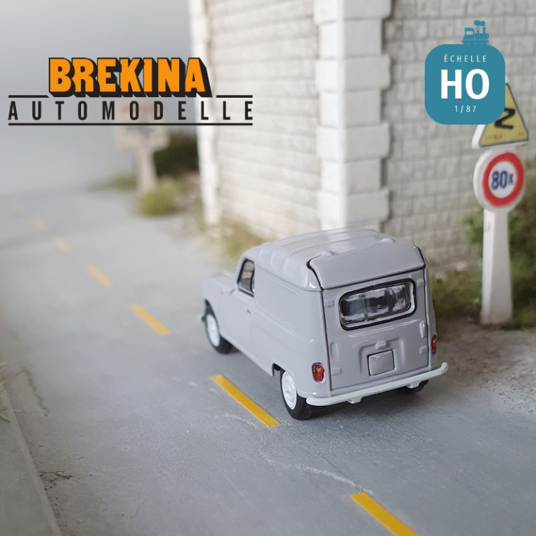 Renault 4 fourgonnette grise HO Brekina 2406 - Maketis Renault 4 fourgonnette grise HO Brekina 2406 - Maketis