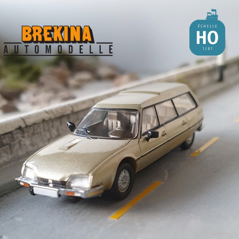 Citroën CX série 1 break 1976 beige métallisé HO Brekina 2494 - Maketis Citroën CX série 1 break 1976 beige métallisé HO Brekina 2494 - Maketis