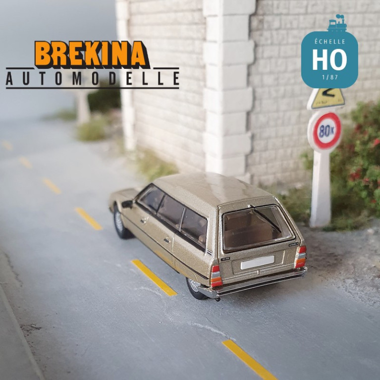 Citroën CX série 1 break 1976 beige métallisé HO Brekina 2494 - Maketis Citroën CX série 1 break 1976 beige métallisé HO Brekina 2494 - Maketis