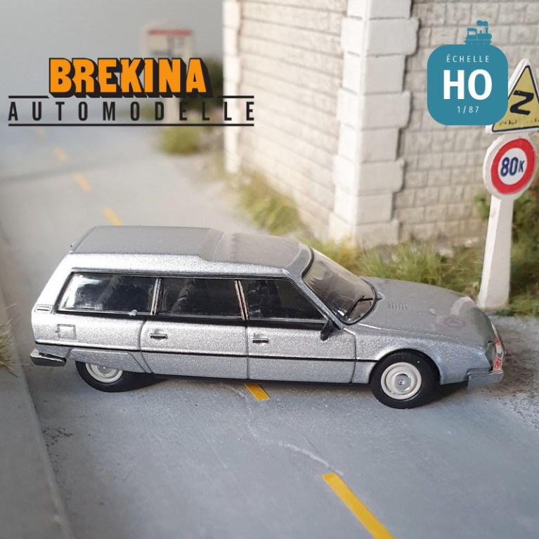 Citroën CX série 1 break 1976 gris métallisé HO Brekina 2495 - Maketis Citroën CX série 1 break 1976 gris métallisé HO Brekina 2495 - Maketis