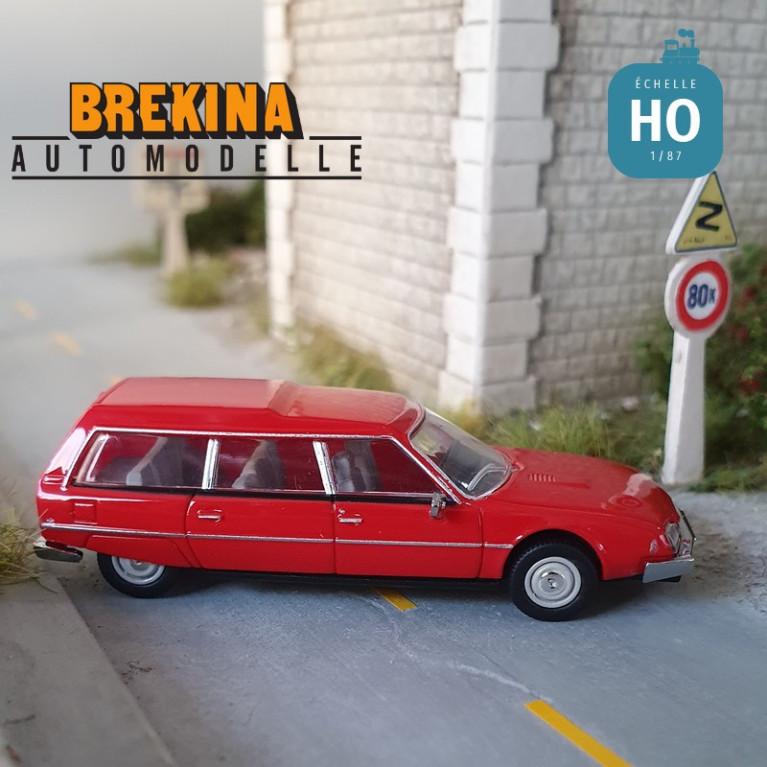 Citroën CX série 1 break 1976 rouge métallisé HO Brekina 2496 - Maketis Citroën CX série 1 break 1976 rouge métallisé HO Brekina 2496 - Maketis