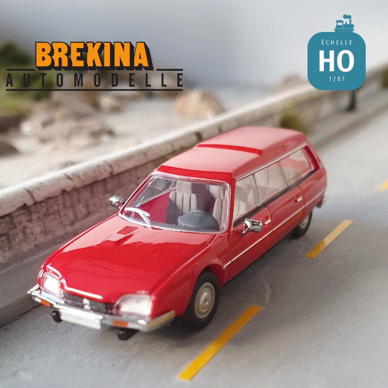 Citroën CX série 1 break 1976 rouge métallisé HO Brekina 2496 - Maketis