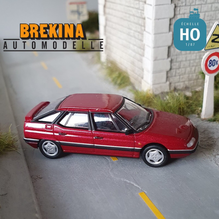 Citroën XM rouge pourpre métallisé HO Brekina 3032 - Maketis