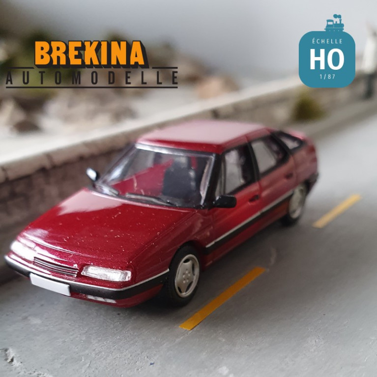 Citroën XM rouge pourpre métallisé HO Brekina 3032 - Maketis