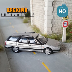 Citroën XM break gris argent métallisé HO Brekina 3041 - Maketis