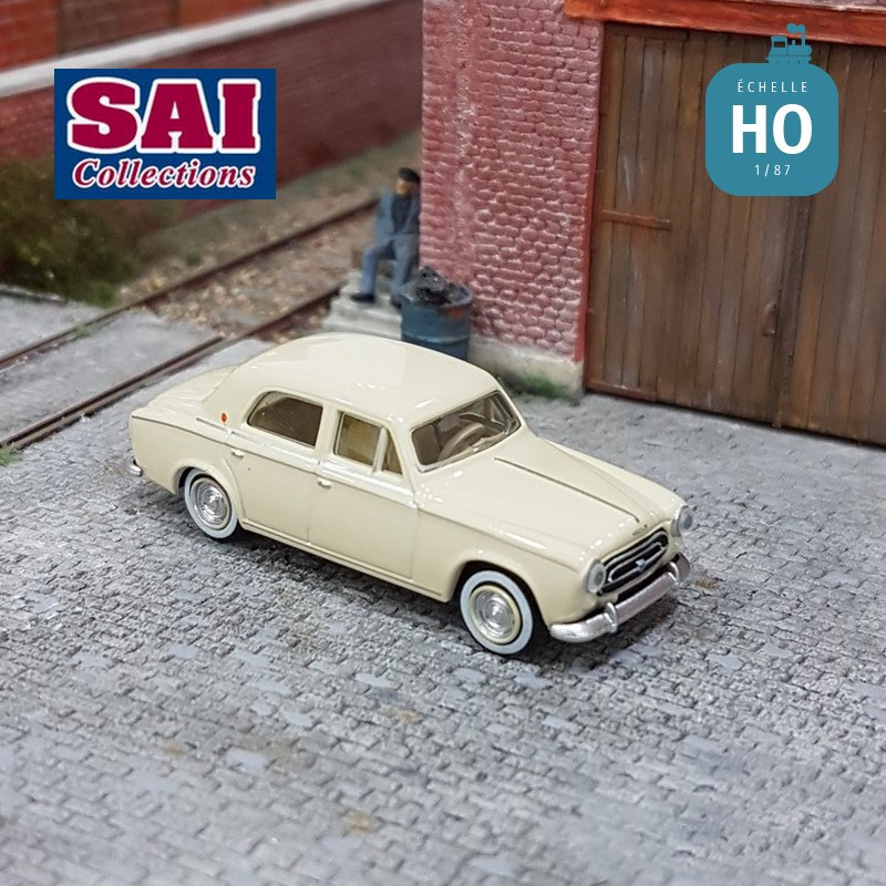 Peugeot 403 berline beige ivoire HO SAI 6201 - Maketis